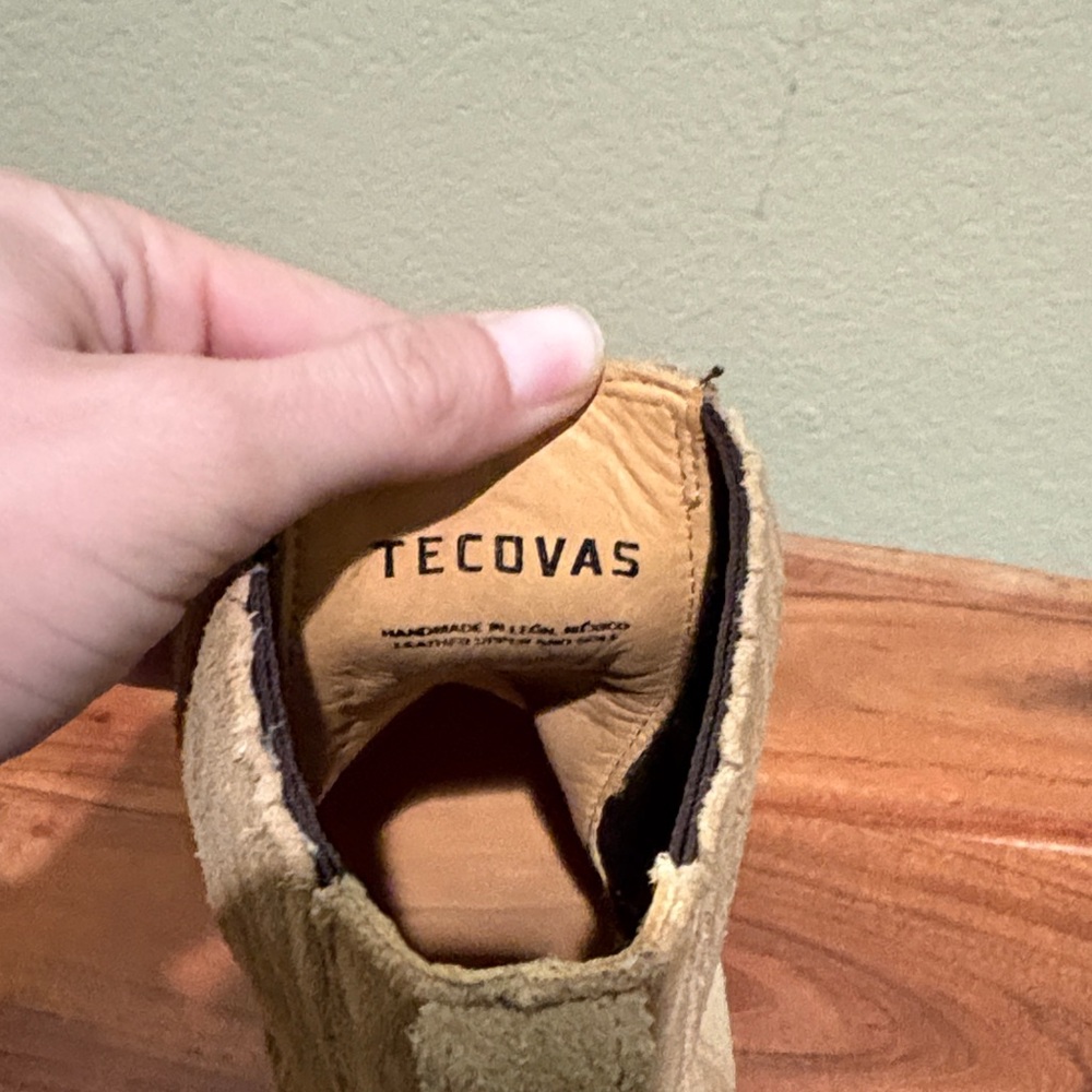 Tecovas Women’s Tan Suede Chelsea Western Boots - Picture 6 of 6